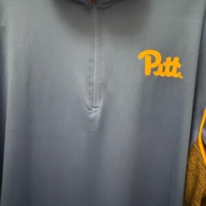 Colosseum grey Pitt quarter zip sweatshirt
